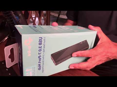 Unboxing and review of the TPLINK usb 7 port hub UH720