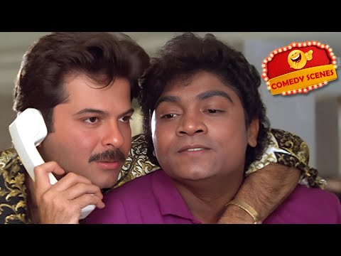 अबे पा की औलाद....में तेरा असली बाप बोल रहा हूँ |Anil Kapoor Johnny Lever Comedy Scene| Hindi Movie