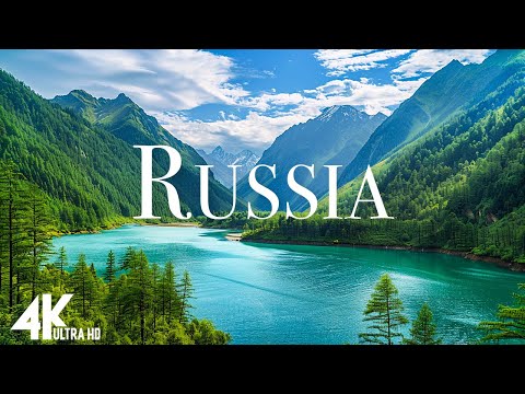 FLYING OVER RUSSIA (4K UHD) - Relaxing Music Along With Beautiful Nature Videos - 4K Video HD