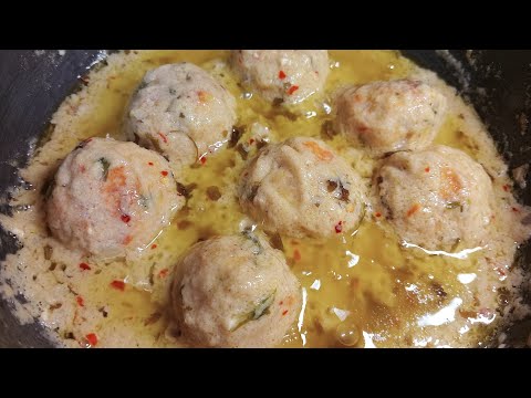 White Chicken Kofta Curry | Chicken Kofta recipe |