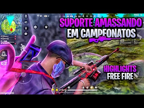 SUPORT JOGANDO MUITO EM CAMPEONATOS🔥🤡HIGHLIGHTS EM CAMPEONATOS IPHONE XR FREE FIRE