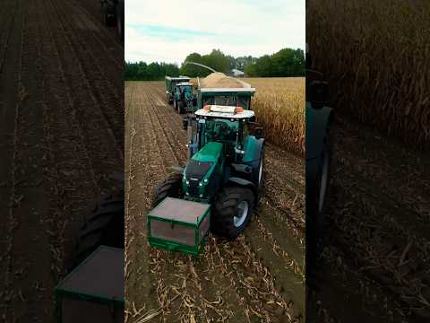 Maishäckseln und Überladen 🌽 #landwirtschaft #claas #maisernte #tractor #ernte #2023 #trucks #corn