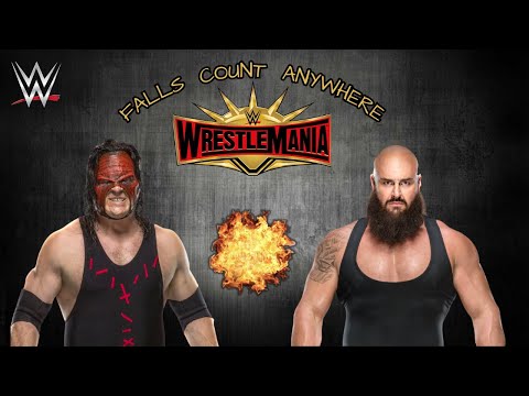 Full Match | Kane vs Braun Strowman | Falls Count Anywhere | WrestleMania