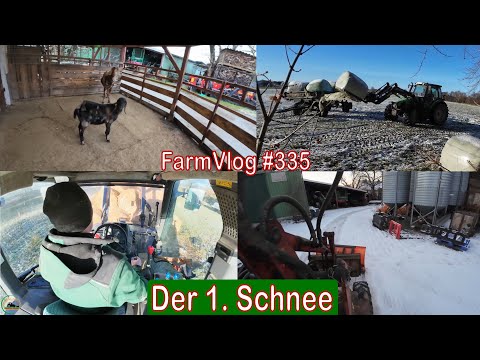 Farmvlog #335: Futterlogistik und der 1. Schnee