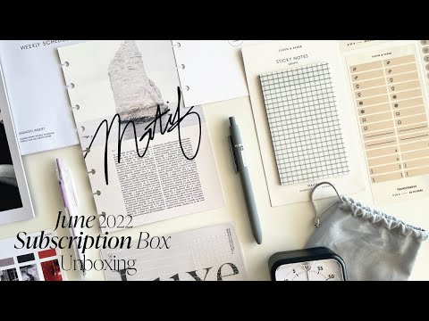 June '22 Penspiration and Planning + Stationery Box Unboxing | Cloth & Paper