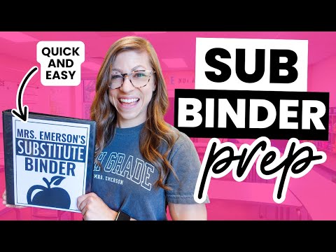 Creating My Substitute Binder & Emergency Sub Plans | Falling in Love With Teaching Again VLOG 28