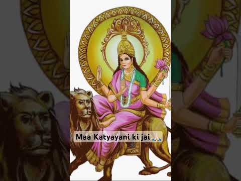 Jai Maa Katyayani 🙏🏻Maa Katyayani symbolises knowledge and courage. She is the destroyer of evil.