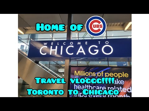 TRAVEL VLOGGG!!!! Toronto to Chicago by plane MUST WATCH!!!