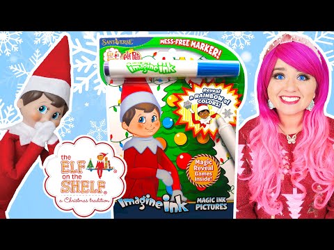 Coloring Elf on the Shelf Imagine Ink Coloring Book | Elf Pets Christmas Magic Ink Activity Book