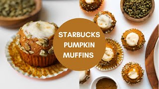 How to Make STARBUCKS Pumpkin Cream Cheese Muffins at HOME! And EVEN BETTER