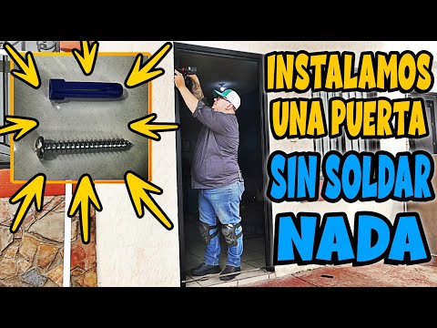 😱 Como INATALAR  una PUERTA sin NADA DE SOLDADURA 🚪