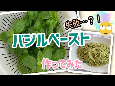 【田舎暮らし】育てたバジルでバジルペースト作ってみた