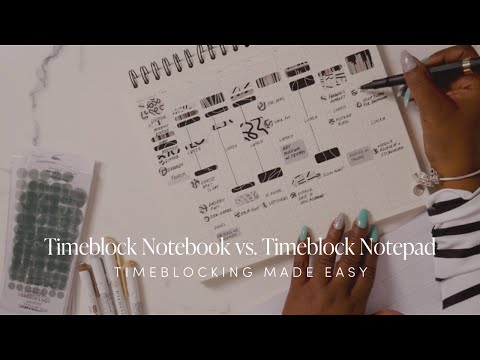 Time Block Note Pad vs. Time Block Notebook | Deep Dive with Iesha | Cloth & Paper