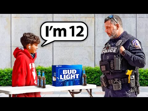 Little Kid Selling Fake Beer Prank