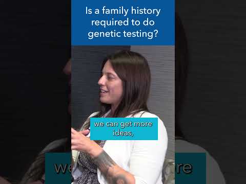 Do I need a family history to have genetic testing? #shorts