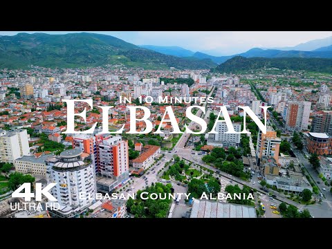 ELBASAN 🇦🇱 Elbasani Drone Aerial 4K | Albania Shqipëria #elbasan