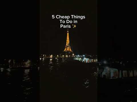 5 CHEAP Things to Do in Paris! #paris #budgettravel #shorts