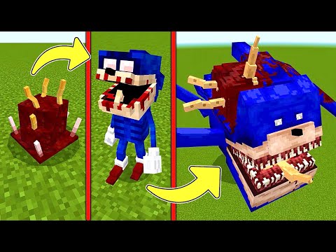 Infected Shin Sonic addon in Minecraft Bedrock