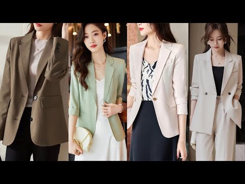 Best Blazer Designs for Women 2024-25//Girls Blazer Style/Blazer Outfit Ideas for Girl/Formal Blazer