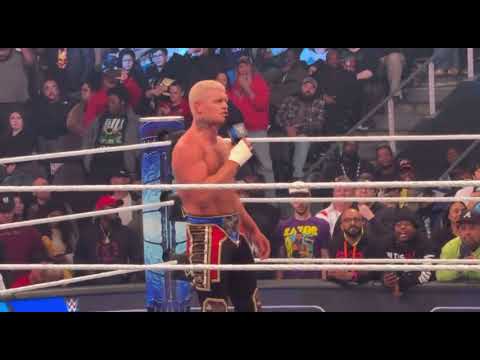 Cody Rhodes Off Air With The Fans After Smackdown!