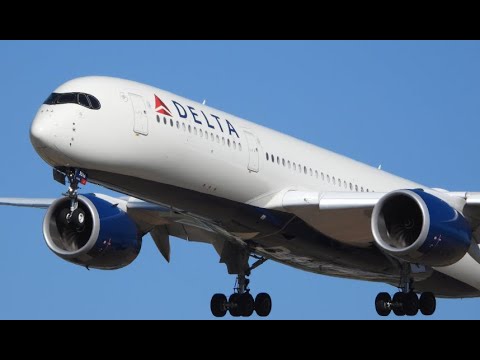 Delta Air Lines Airbus A350-941 N513DZ landing at KSJC (DAL8965) First A350 Landing at SJC!