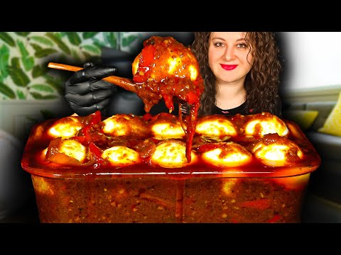 BOILED EGGS MUKBANG | ASMR EATING CAJUN SEAFOOD BOIL SAUCE 10 SPICY BOILED EGGS CHALLENGE | EGG BOIL