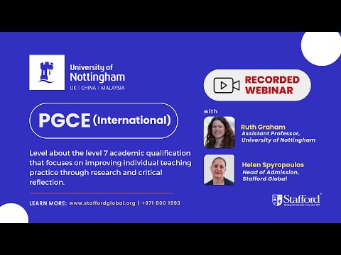 PGCE (International) Webinar | University of Nottingham - 3 June 2024