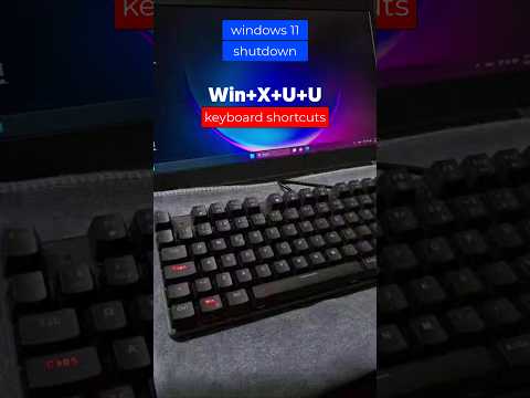 windows 11 shutdown keyboard shortcuts tricks #computer #windows #keyboard #windowshello #tricks