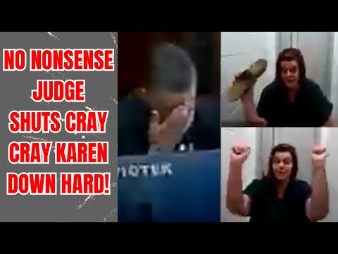 NO NONSENSE JUDGE SHUTS CRAY CRAY KAREN DOWN HARD!!