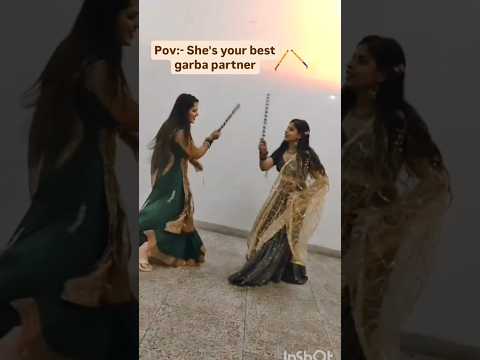 Tag  your best garba partner ❤️❤️#garbadance #youtubeshorts #bestfriend #garbanight #navratrispecial