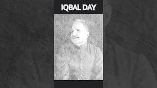 "Allama Iqbal Sketch Art - Tribute to the Poet of the East #Shorts"