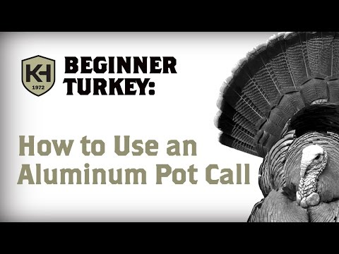 How To Use Aluminum Turkey Pot Call | Knight & Hale Instructional