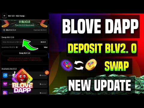 Blove Dapp BLV 2.0 Deposit & Swap Process | Blove Dapp Staking New Update | BLV 2.0 Convert in BLD