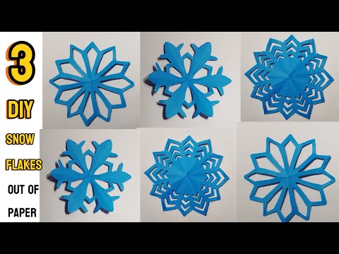 How to make SnowFlakes Out of Paper | DIY Christmas Crafts | Christmas Decoration Ideas | Art Craft