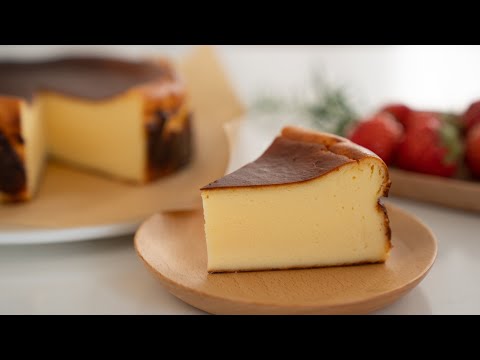 零难度，自制口味超正的巴斯克芝士蛋糕，手残党也能学会Basque Cheesecake