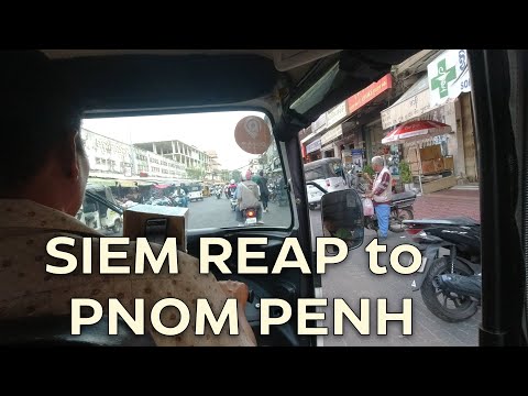 TRAVEL DAY: SIEM REAP TO PHNOM PENH | CAMBODIA 🇰🇭 |$14 ride in a MiniVan