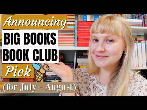 🐝 Big Books Book Club Pick 📚 for July and August 🌿