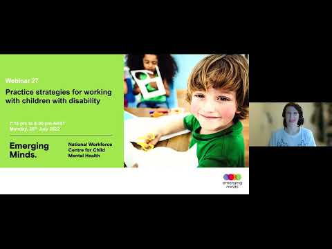 Practice strategies for working with children with disability webinar