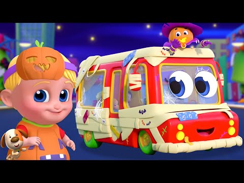 Halloween Wheels on the Bus & More Spooky Cartoon Videos for Kids