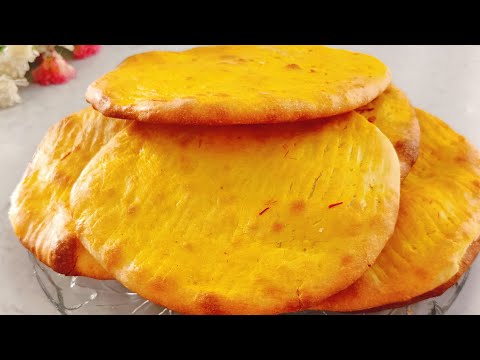 sheermal roti recipe | shahi sheermal roti | Naan bread recipe |