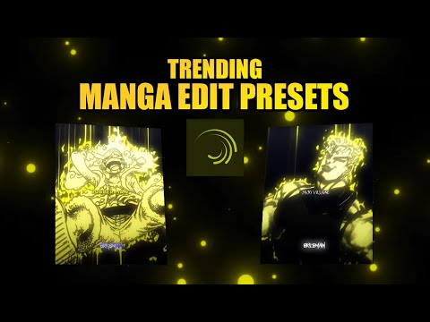 Trending Manga Edit Presets - Alight Motion