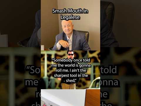 “All Star” by Smash Mouth in Legalese with attorney Cory Weck. #smashmouth #allstar #shrek #legalese