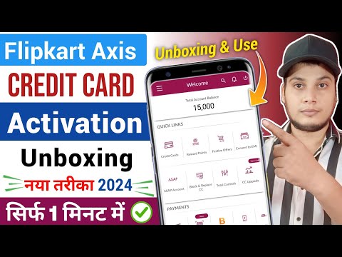 Flipkart Axis Bank Credit Card Unboxing And Activation | Flipkart Credit Card Pin Generation | Guide