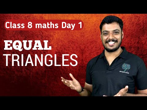 EQUAL TRIANGLES CLASS 8 MATHS CHAPTER 1 | Class 8 equal triangles textbook questions