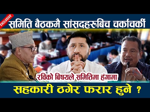 समिति बैठकमै सांसदहरुबिच चर्काचर्की  l सहकारी ठगेर फरार हुने ? Rabi lamichhane latest news l