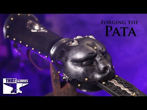 Forging A Damascus Pata - Gauntlet Sword Ft. Matt Easton