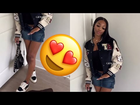 True Religion Varsity Jacket & Cargo Skirt + Travis Scott Jordan 1 Low’s W/ A Hand Bag ❤️