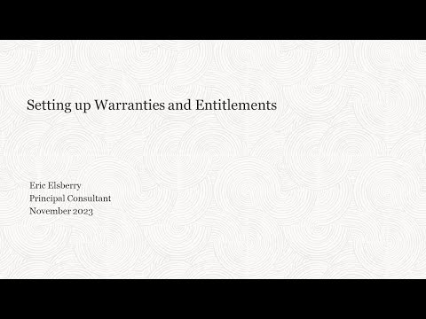 Setting up included warranties in Oracle Subscription Management Cloud