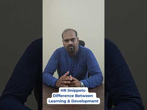 HR Snippets Difference Between Learning & Development #placement #humanresources  #testimonial