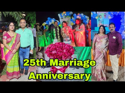 Vlog973👉Surprise Party👉 Celebretion Of 25th marriage anniversary of Mausi And Musha🙏So sweet couple